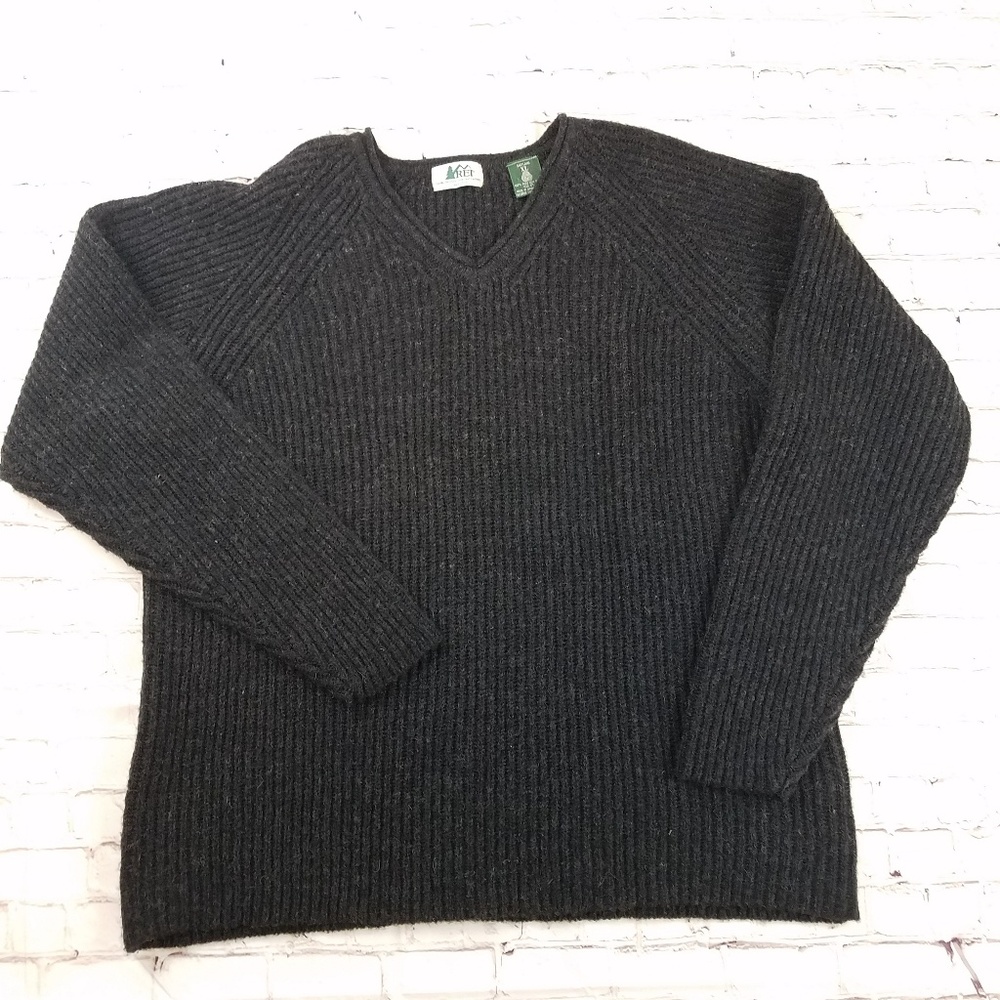 REI Men's Wool V neck sweater